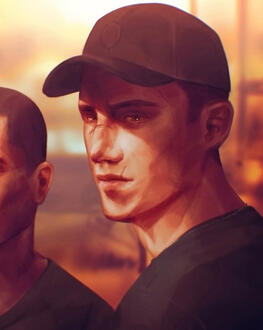 A full render portrait of my original character Mat